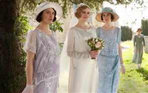 Lady Sybil, Lady Edith and Lady Mary at  Edith almost wedding